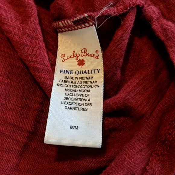 EUC Lucky Brand top sz M - Picture 4 of 8